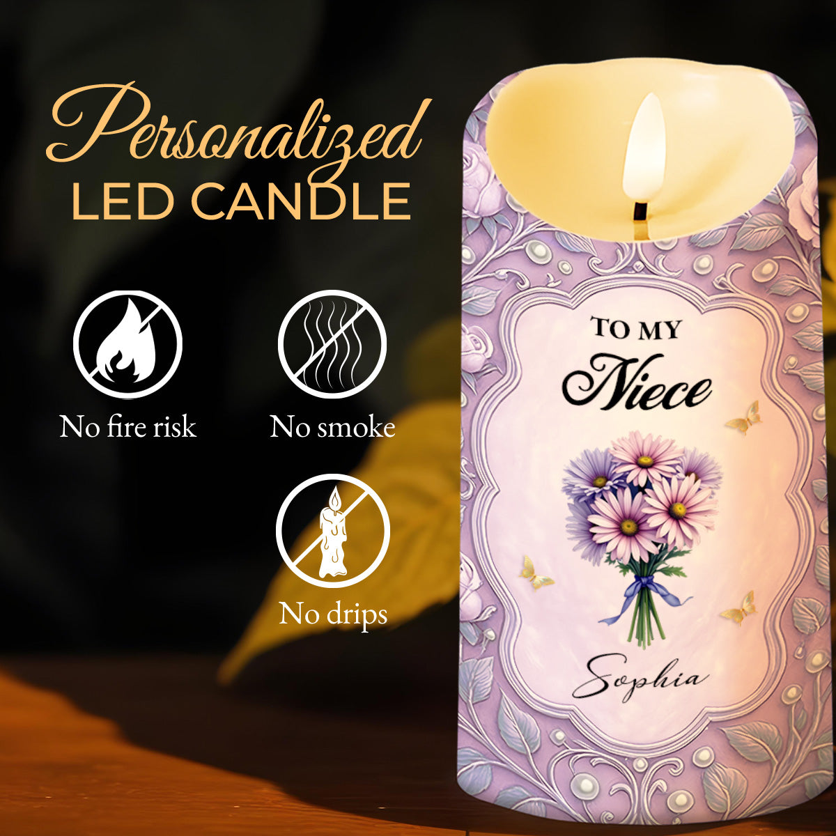 To My Niece, Beautiful Flowers and Butterflies