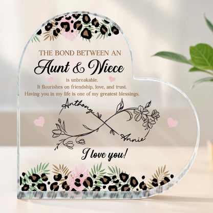 The Bond Between An Aunt & Niece, Flowers And Hearts