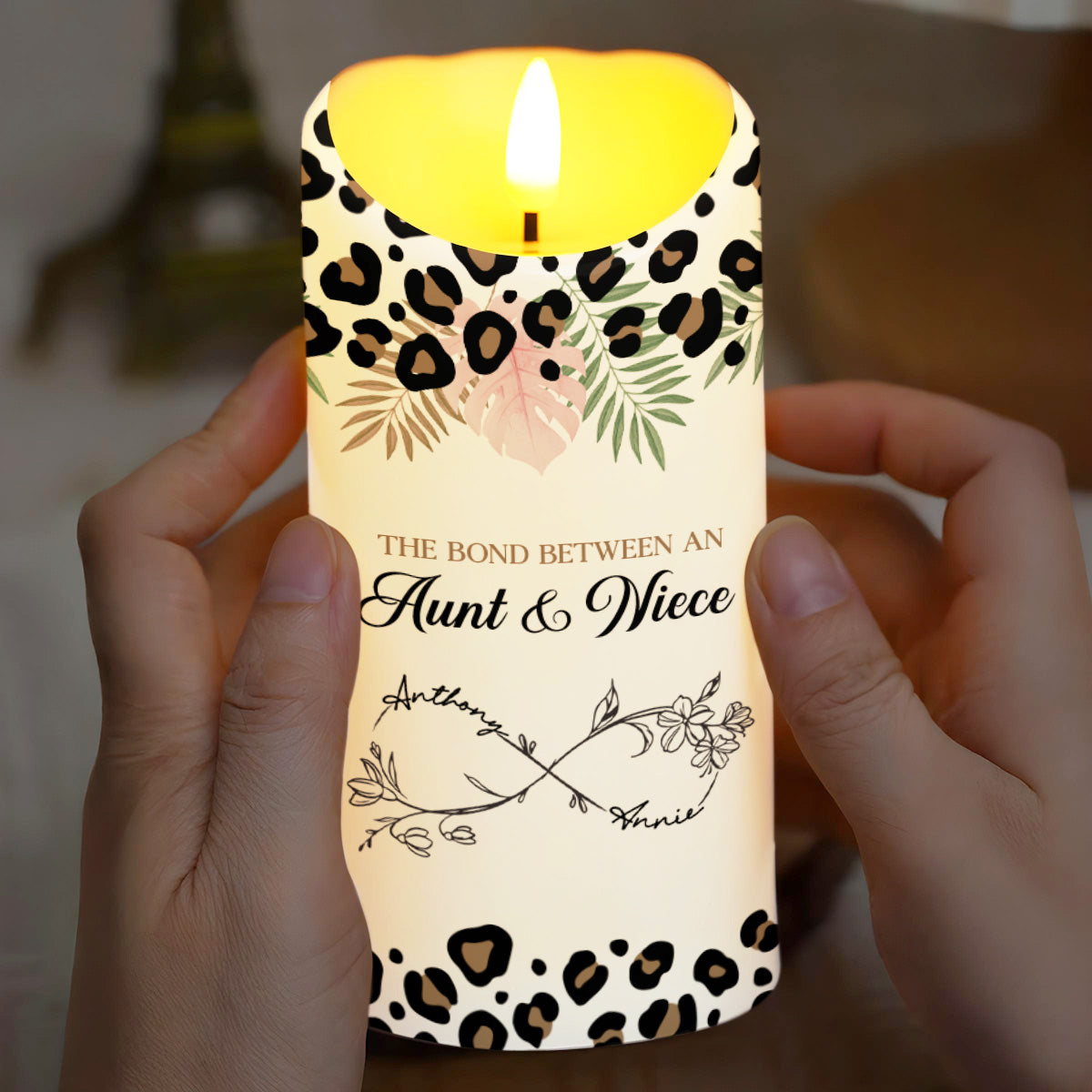 The Bond Between An Aunt & Niece, Flowers And Leopard Print