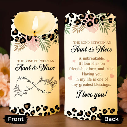 The Bond Between An Aunt & Niece, Flowers And Leopard Print