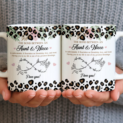 The Bond Between An Aunt & Niece, Leopard Print And Hearts