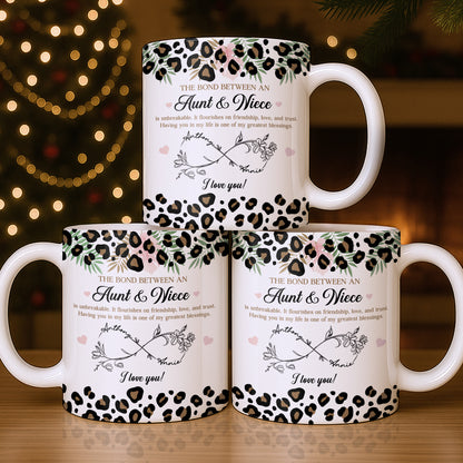 The Bond Between An Aunt & Niece, Leopard Print And Hearts