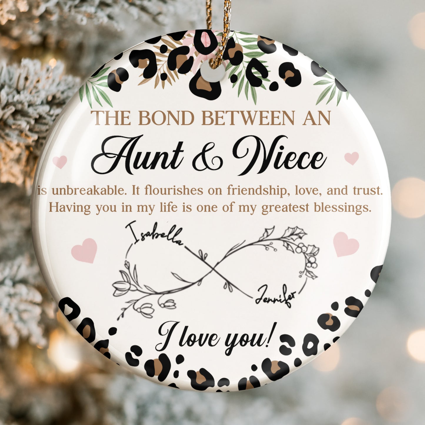 The Bond Between An Aunt & Niece, Leaves and Hearts