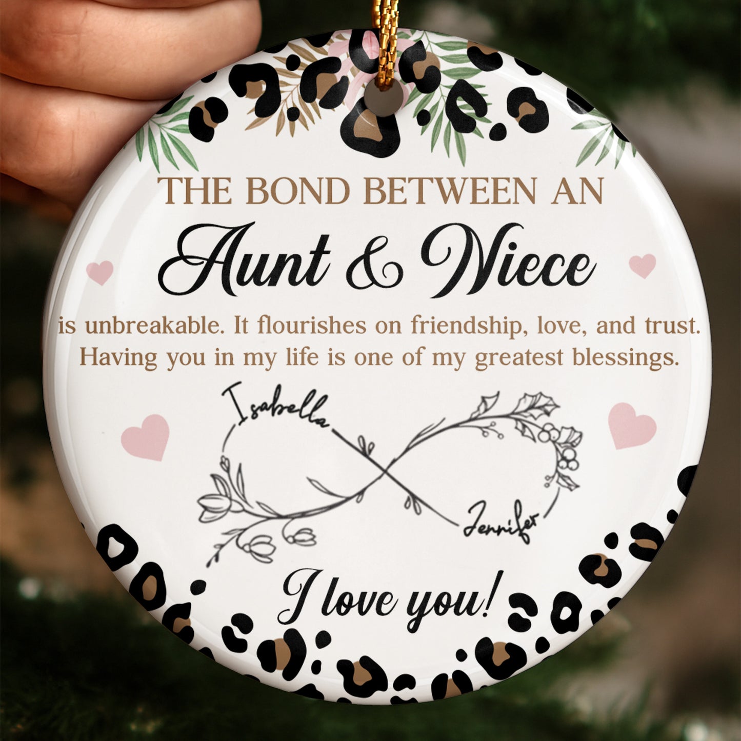 The Bond Between An Aunt & Niece, Leaves and Hearts