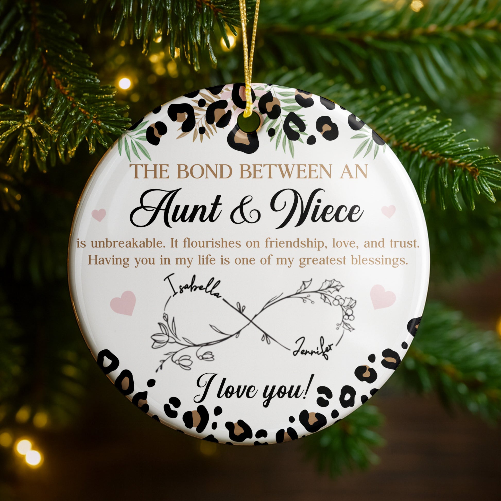 The Bond Between An Aunt & Niece, Leaves and Hearts