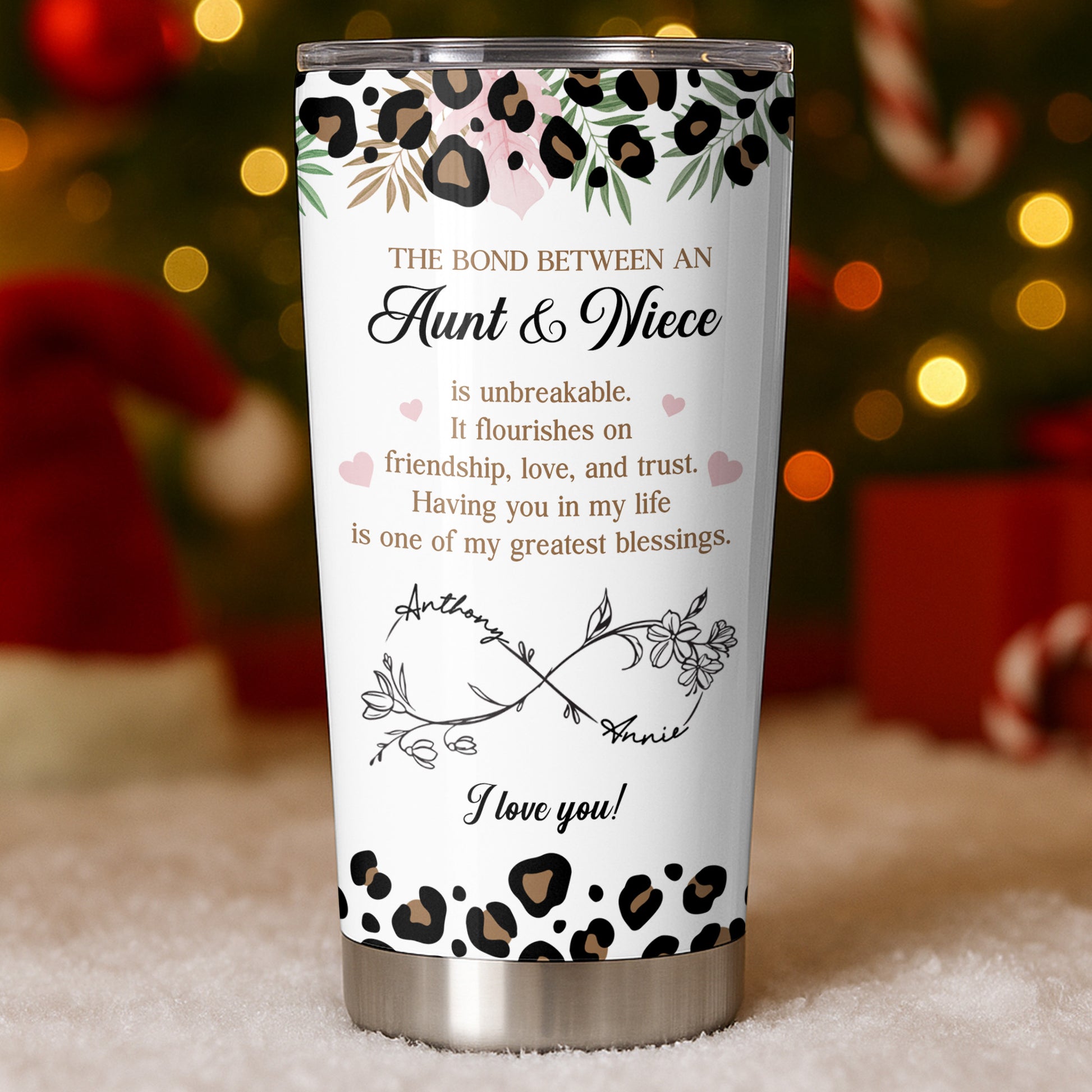 The Bond Between An Aunt & Niece, Flowers And Hearts