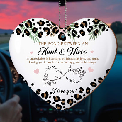 The Bond Between Aunt & Niece, Leopard Print And Flowers