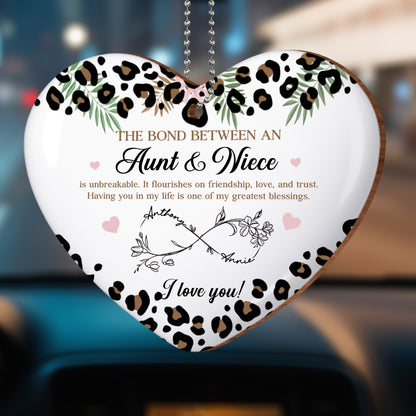 The Bond Between Aunt & Niece, Leopard Print And Flowers