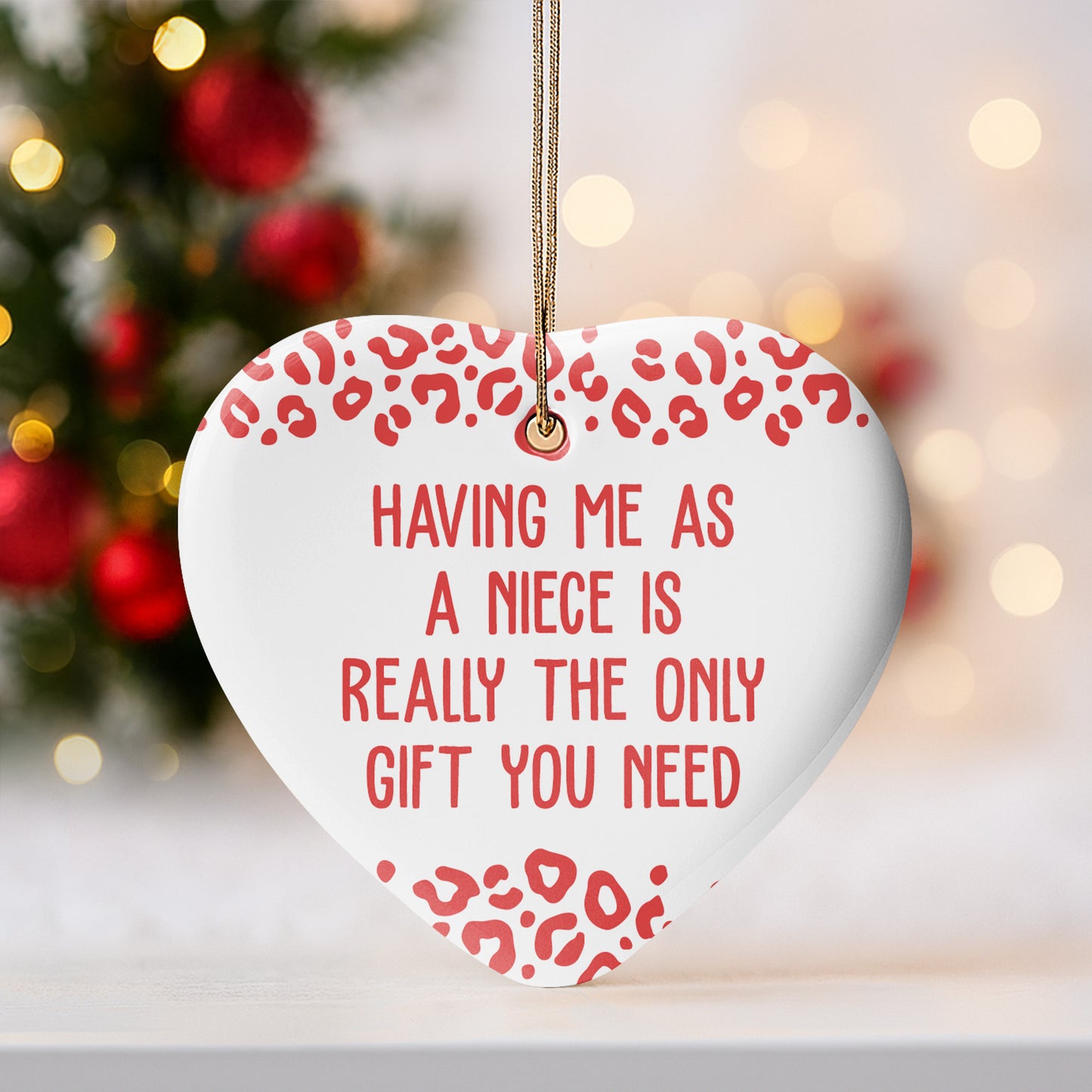 Having Me As A Niece, Heart With Leopard Print