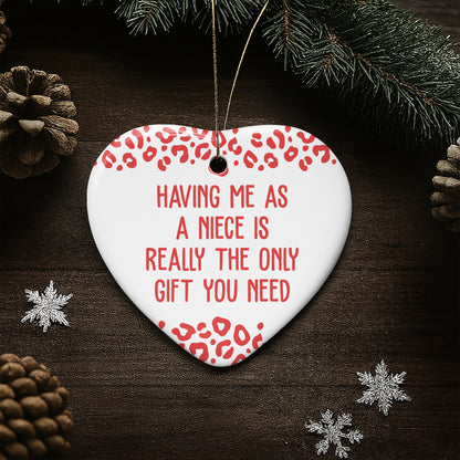 Having Me As A Niece, Heart With Leopard Print