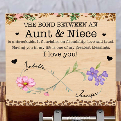 The Bond Between An Aunt & Niece, Hearts and Flowers