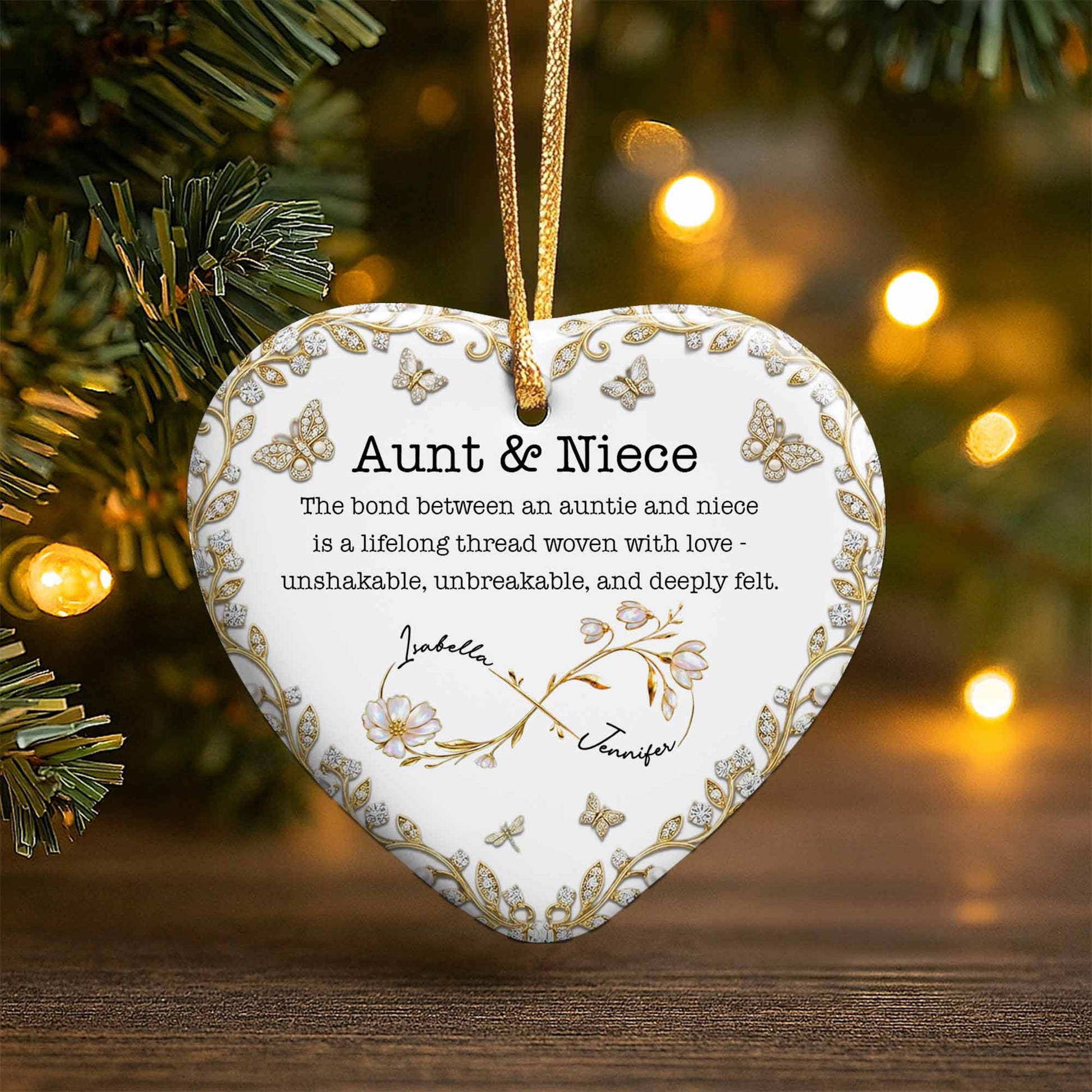 The Bond Between An Auntie And Niece With Butterflies And Flowers