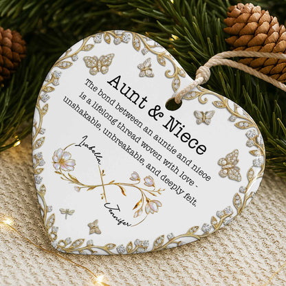 The Bond Between An Auntie And Niece With Butterflies And Flowers