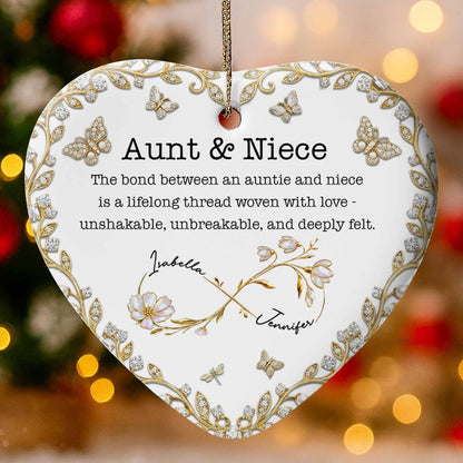 The Bond Between An Auntie And Niece With Butterflies And Flowers