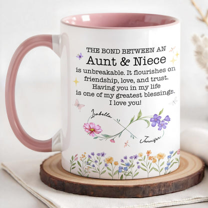 The Bond Between An Aunt & Niece, Flowers And Butterflies