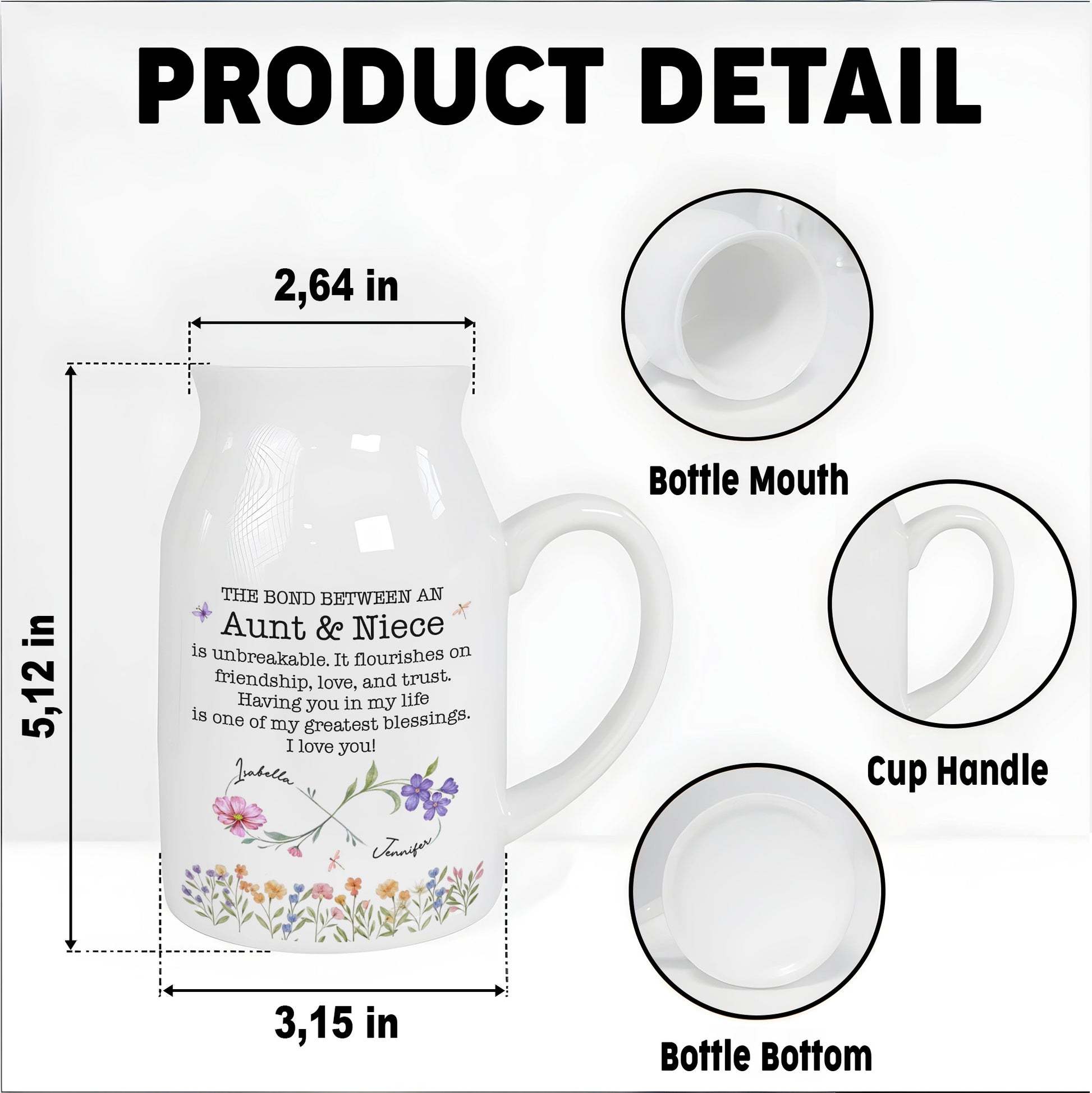 The Bond Between An Aunt & Niece, Flowers Design