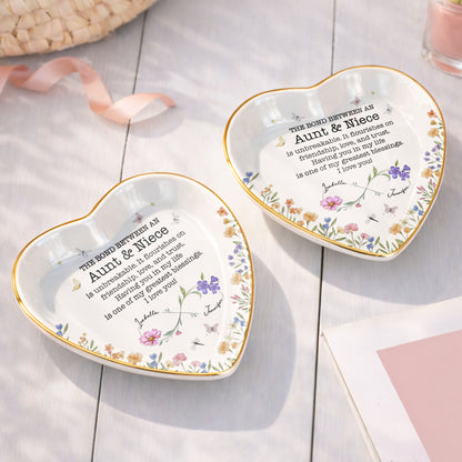 The Bond Between An Aunt And Niece Unbreakable Flower Butterfly Heart