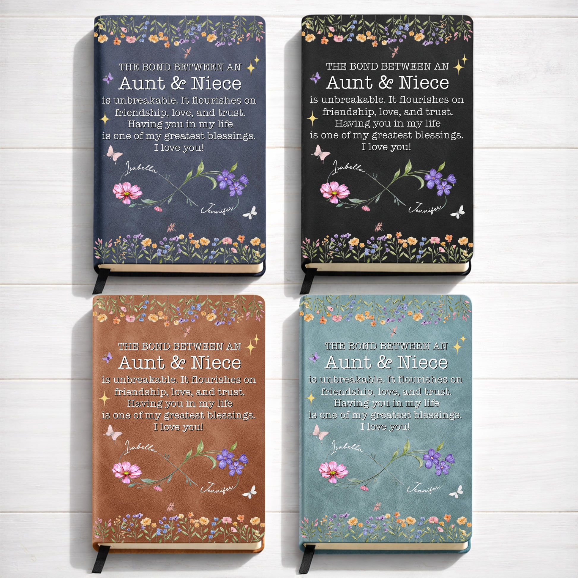 The Bond Between Aunt And Niece, Flowers And Butterflies