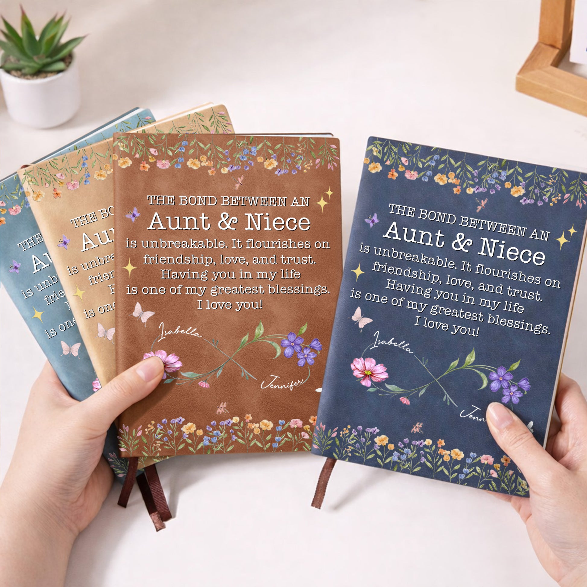 The Bond Between Aunt And Niece, Flowers And Butterflies