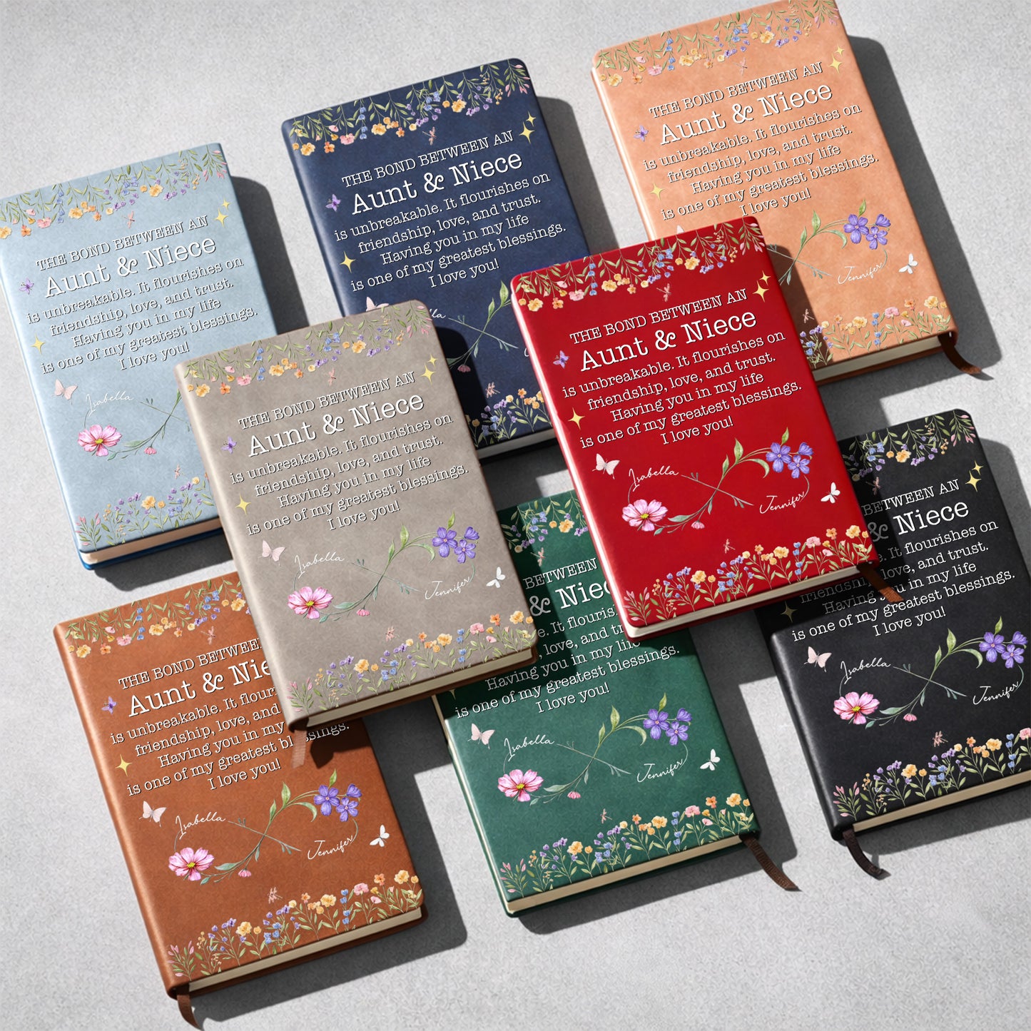 The Bond Between Aunt And Niece, Flowers And Butterflies