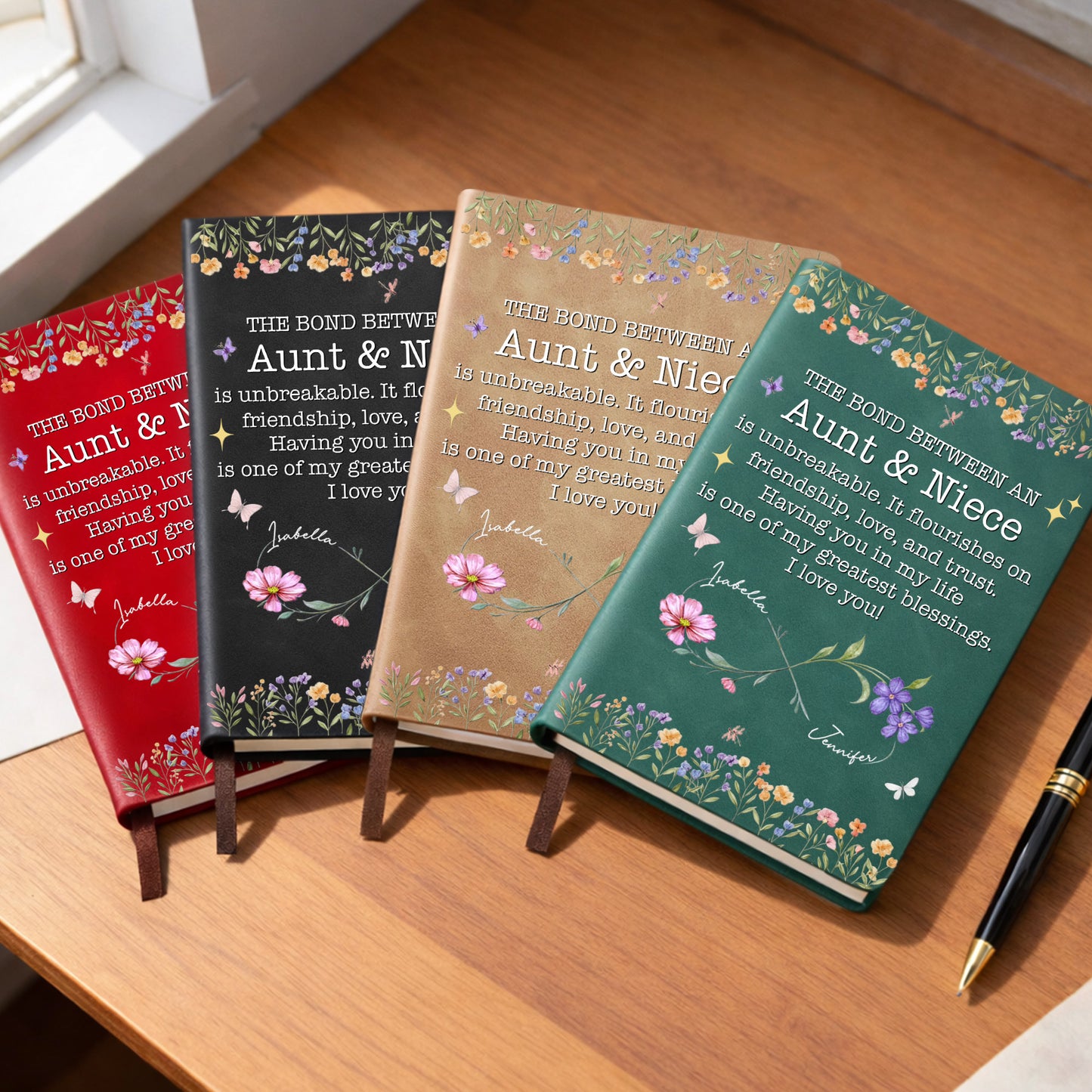 The Bond Between Aunt And Niece, Flowers And Butterflies