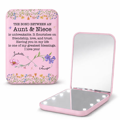 The Bond Between An Aunt And Niece Unbreakable Floral Infinity Design