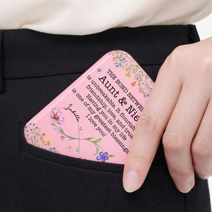 The Bond Between An Aunt And Niece Unbreakable Floral Infinity Design