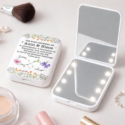 The Bond Between An Aunt And Niece Unbreakable Floral Infinity Design