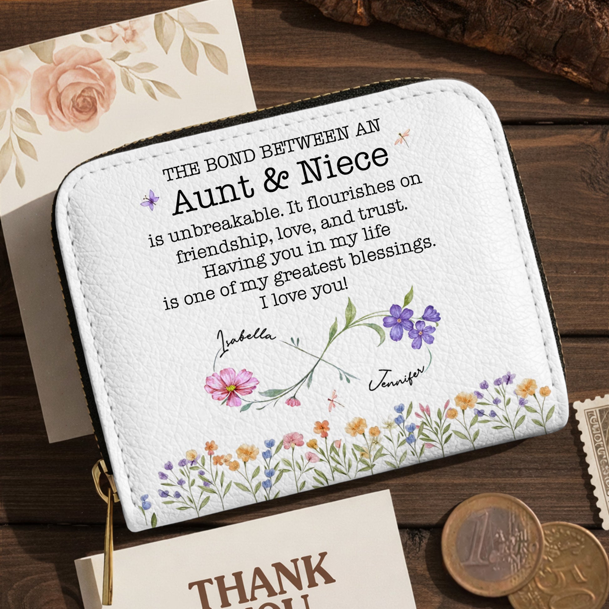 The Bond Between An Aunt & Niece, Flowers Design