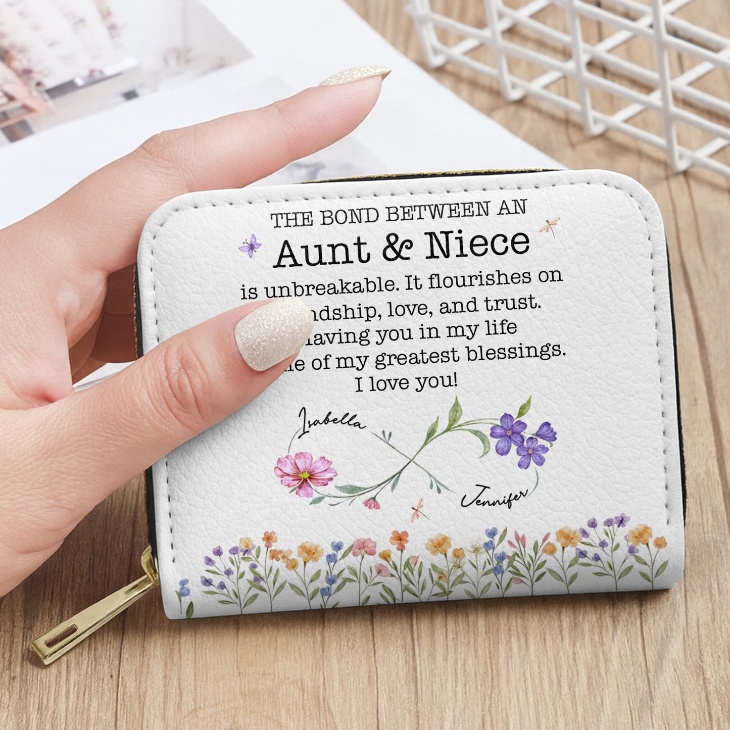 The Bond Between An Aunt & Niece, Flowers Design