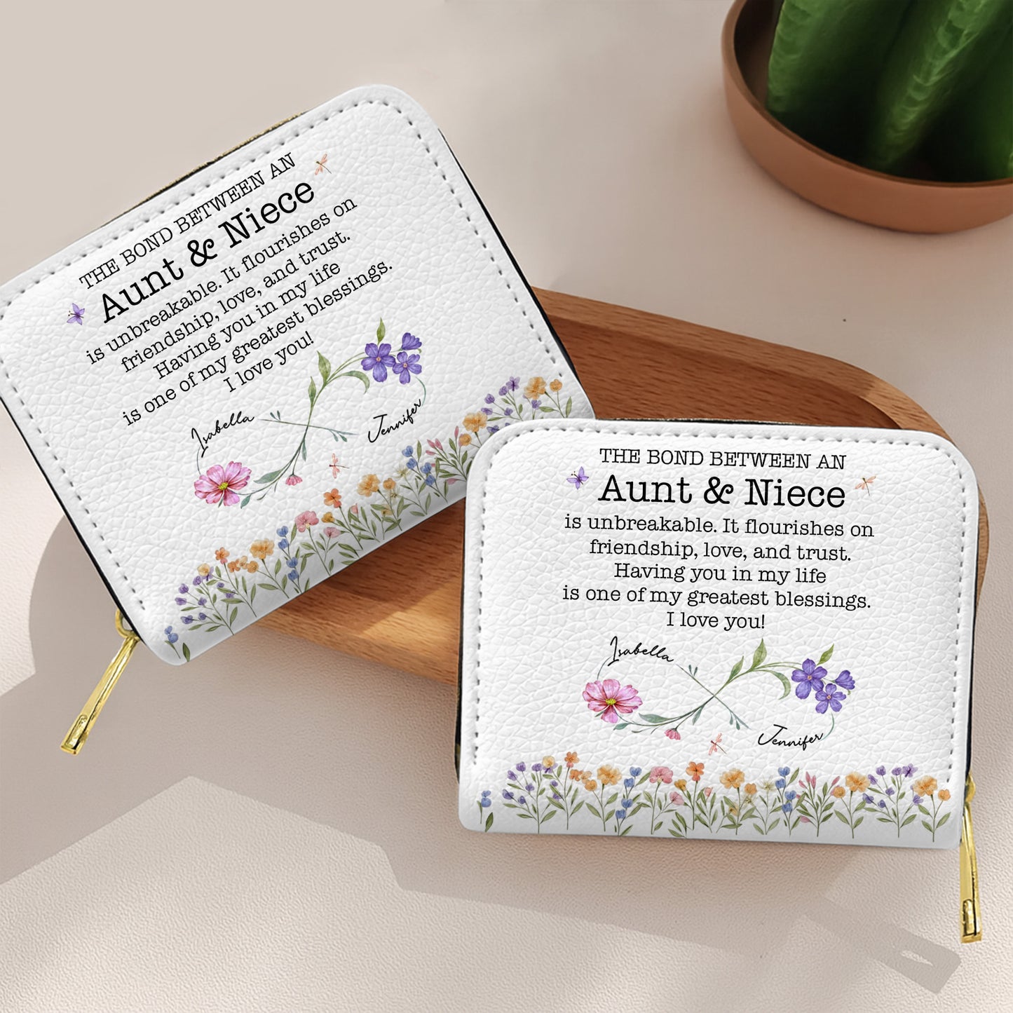 The Bond Between An Aunt & Niece, Flowers Design