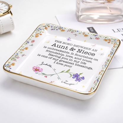 The Bond Between An Aunt & Niece, Flowers And Butterflies