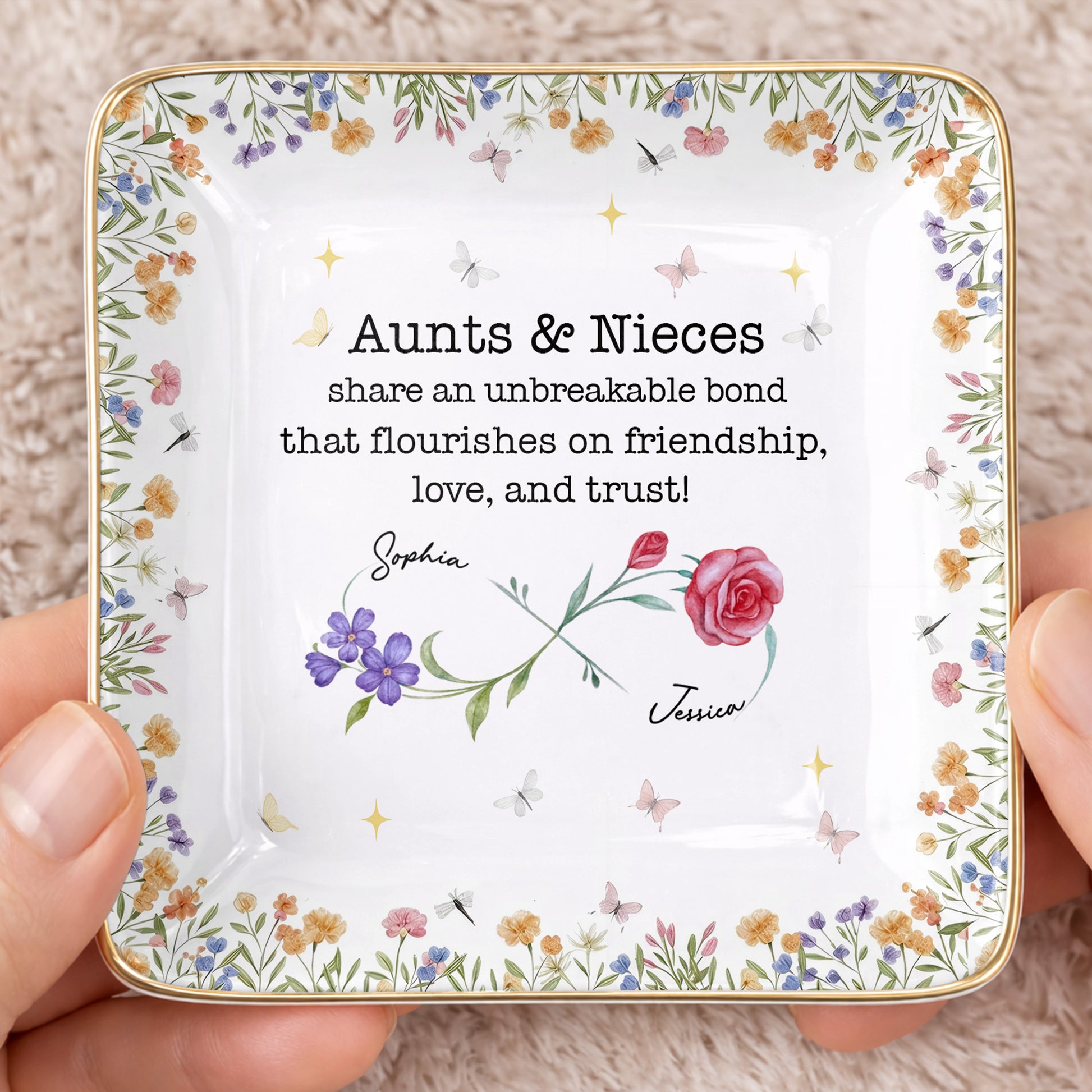 Aunts & Nieces Share An Unbreakable Bond, Flowers And Butterflies