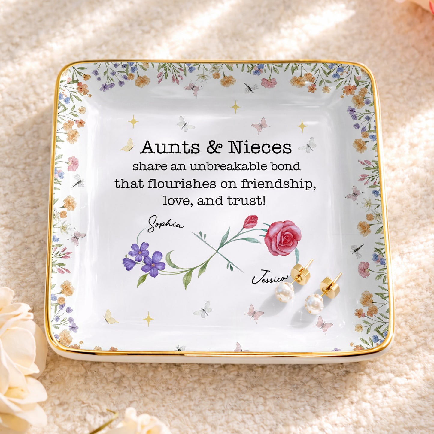 Aunts & Nieces Share An Unbreakable Bond, Flowers And Butterflies