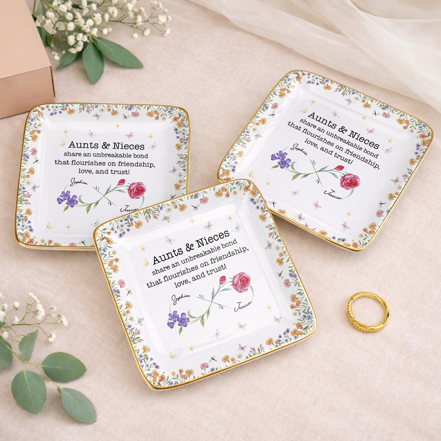 Aunts & Nieces Share An Unbreakable Bond, Flowers And Butterflies