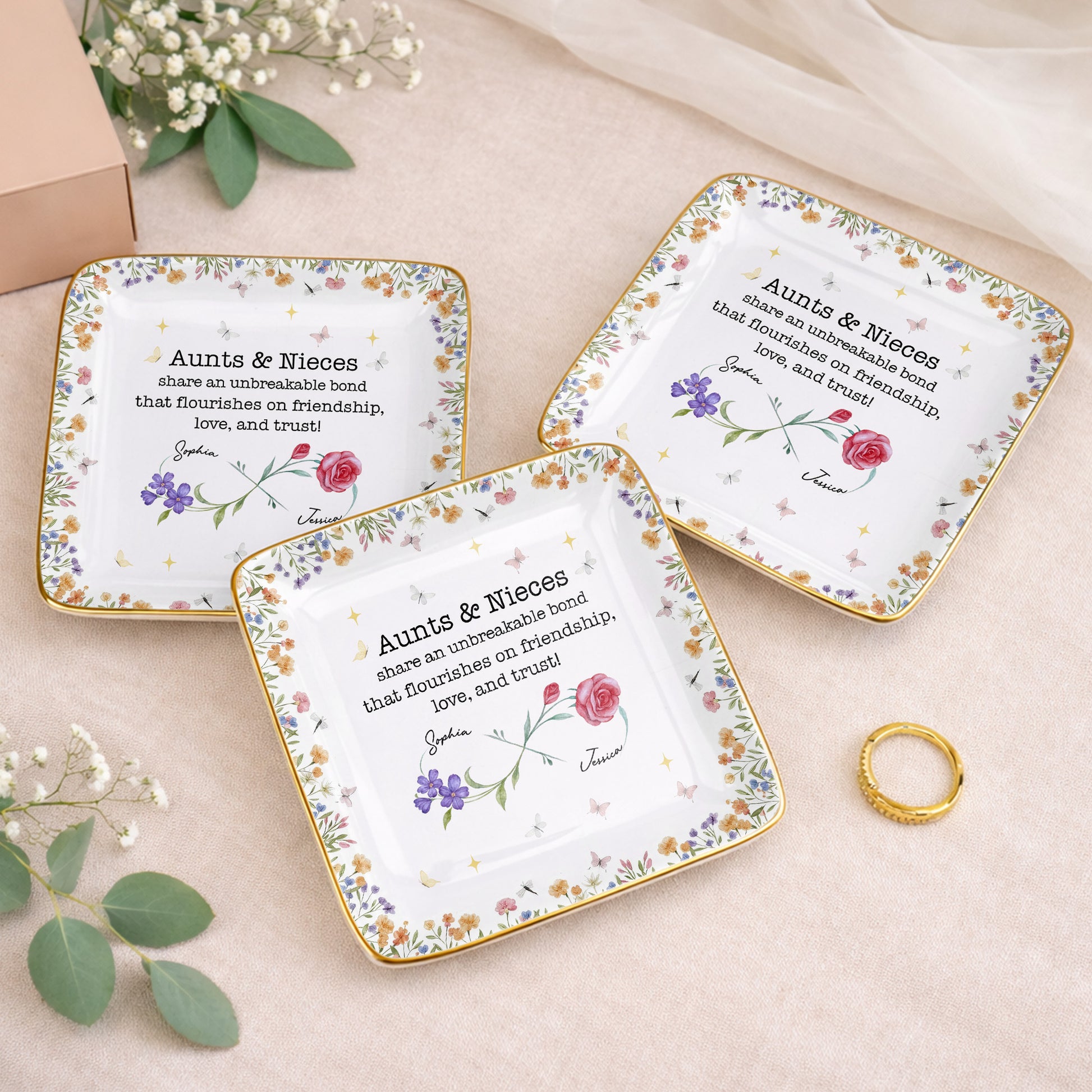 Aunts & Nieces Share An Unbreakable Bond, Flowers And Butterflies