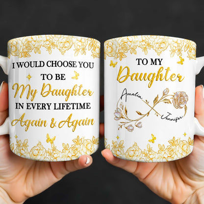 Choose You To Be My Daughter In Every Lifetime, Flowers, Butterflies