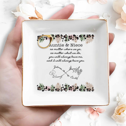 Auntie & Niece Always Together With Flowers And Branches