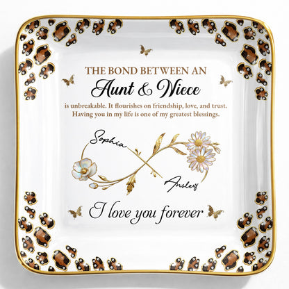 The Bond Between An Aunt & Niece, Flowers And Butterflies