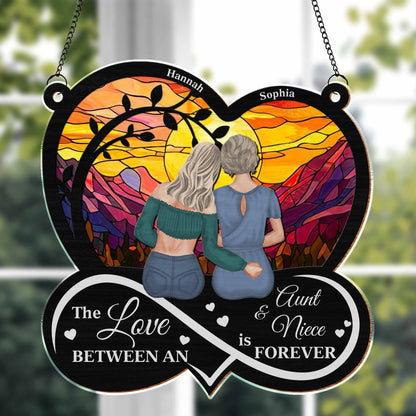 The Love Between An Aunt & Niece Forever Sunflower Heart