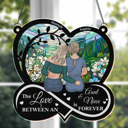 The Love Between An Aunt & Niece Forever Sunflower Heart