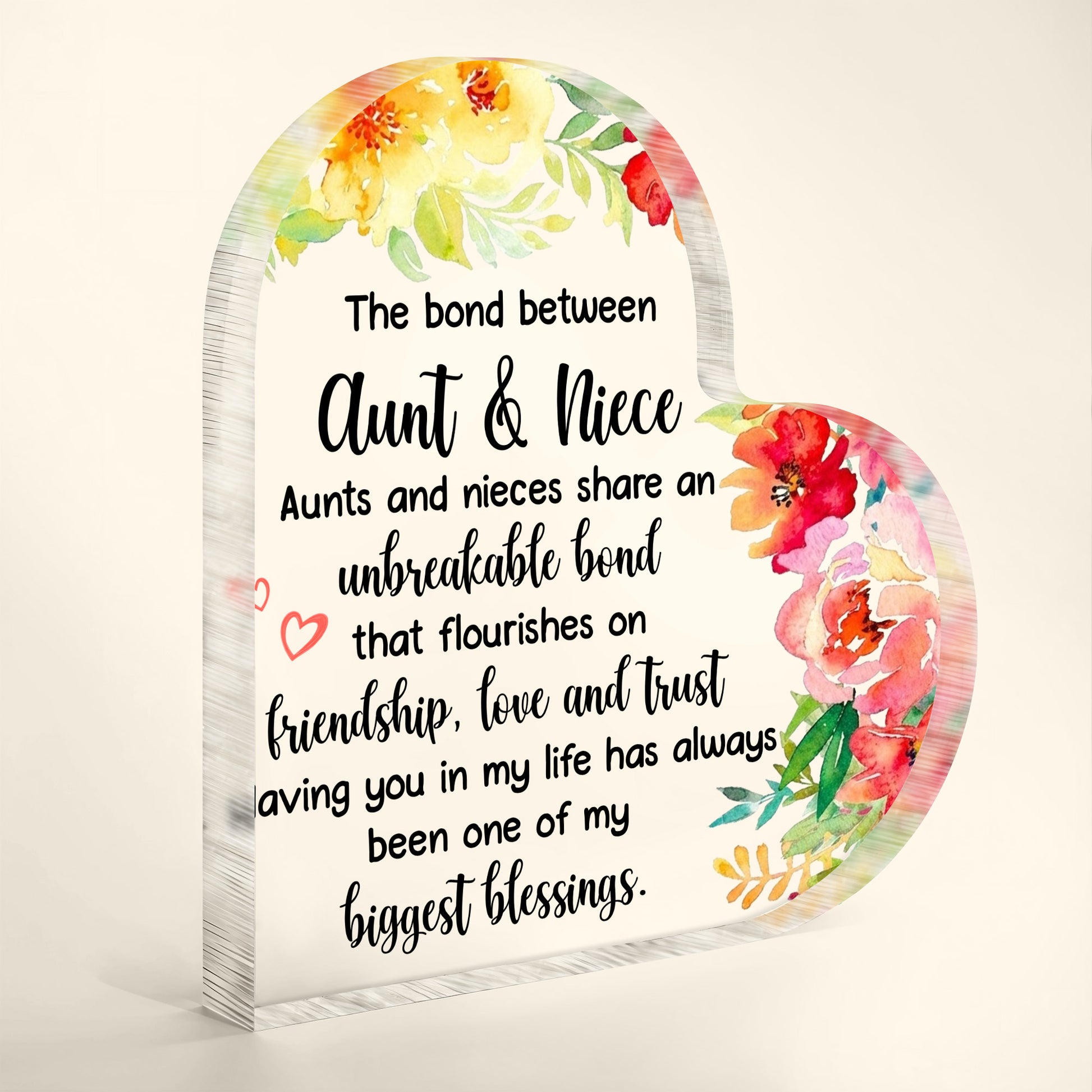 The Bond Between Aunt & Niece, Beautiful Floral Design