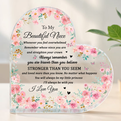 To My Beautiful Niece, Flowers And Butterflies