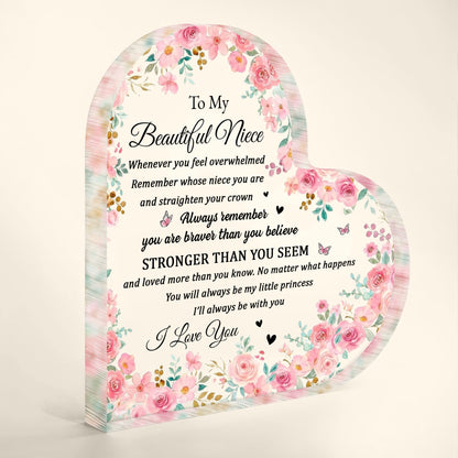 To My Beautiful Niece, Flowers And Butterflies