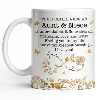 The Bond Between an Aunt & Niece, Butterflies and Flowers