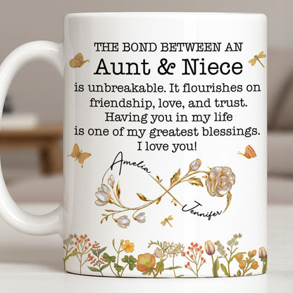 The Bond Between an Aunt & Niece, Butterflies and Flowers