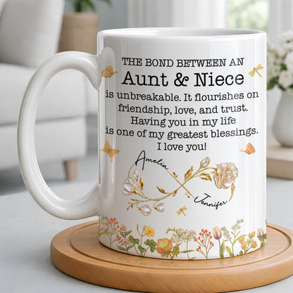 The Bond Between an Aunt & Niece, Butterflies and Flowers