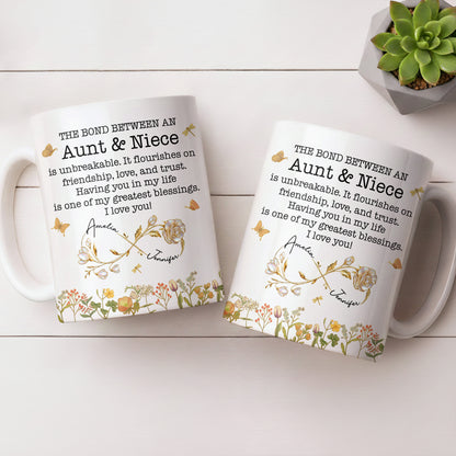 The Bond Between an Aunt & Niece, Butterflies and Flowers