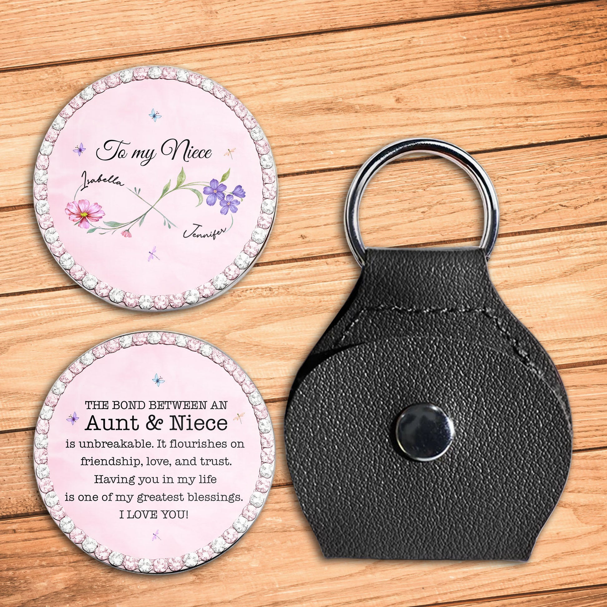 To My Niece The Bond Between An Aunt And Niece Infinity Flower