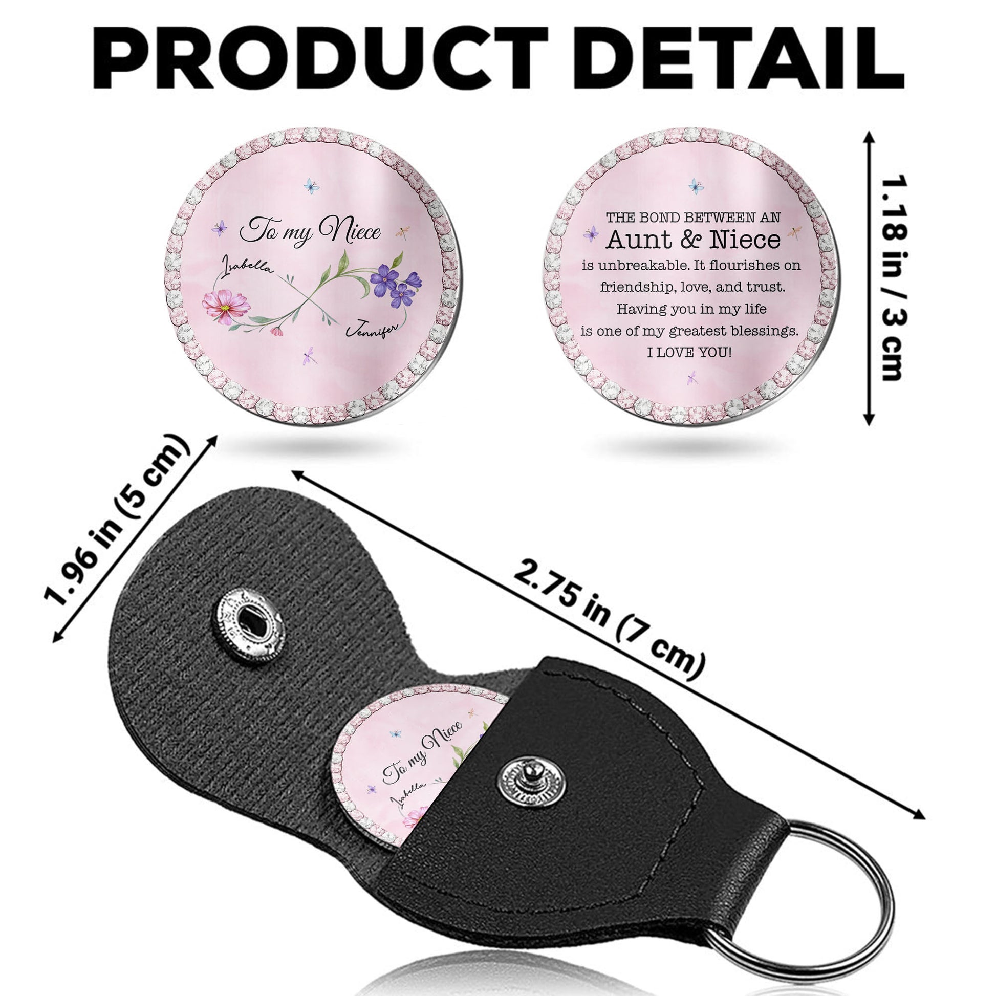 To My Niece The Bond Between An Aunt And Niece Infinity Flower